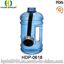 Botella de agua de 2016 recientemente galón Sports PETG, botella de agua plástica del gimnasio 2.2 / 1.89L (HDP-0618)